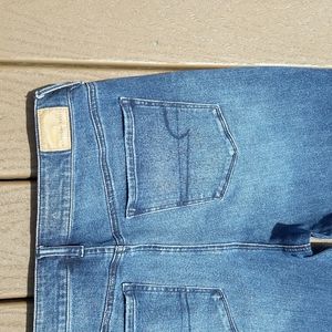 American Eagle Super Hi-Rise Jeggings 14 L Long Dark Wash